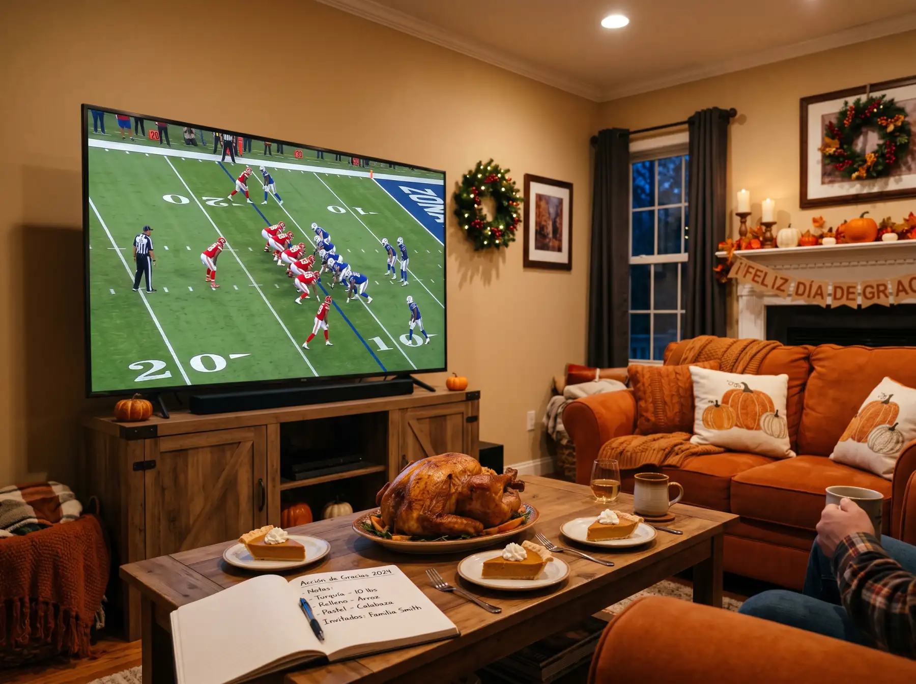 Calendario festivo NFL con tres partidos de Thanksgiving y doubleheader de Christmas Day